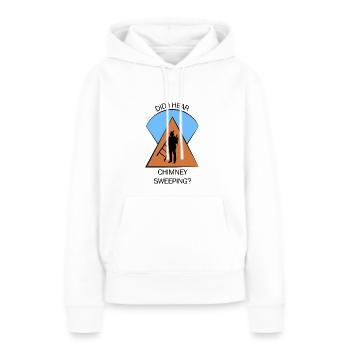 Ramoneur Ramoneur Ramoneur - Sweat à capuche Premium bio Femme - blanc - Devant - Julia (174cm)