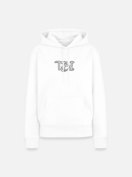 TBI-Logo - Frauen Premium Bio Hoodie - Weiß