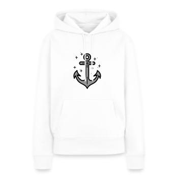 Anker Hafen Schifffahrt - Frauen Premium Bio Hoodie - Weiß - Vorne - Julia (174cm)