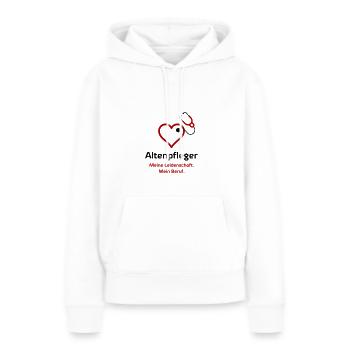 Altenpfleger - Frauen Premium Bio Hoodie - Weiß - Vorne - Julia (174cm)
