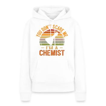 Ich bin Chemiker - Frauen Premium Bio Hoodie - Weiß - Vorne - Julia (174cm)