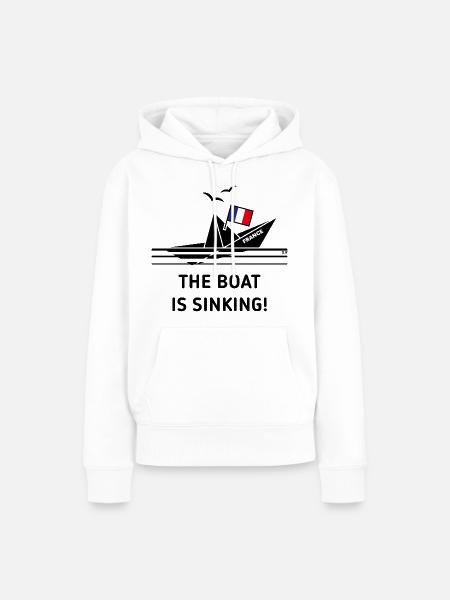 Das Boot sinkt! (Frankreich / POS) - Frauen Premium Bio Hoodie - Weiß