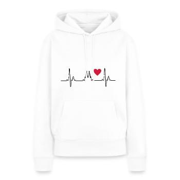 2541614 10819770 Koeln - Frauen Premium Bio Hoodie - Weiß - Vorne - Julia (174cm)