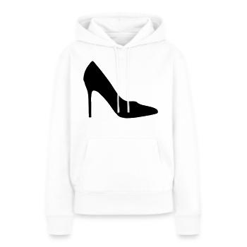 chaussures à talons hauts - Sweat à capuche Premium bio Femme - blanc - Devant - Julia (174cm)