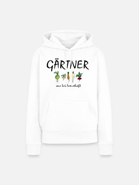 Gärtner aus Leidenschaft - Frauen Premium Bio Hoodie - Weiß