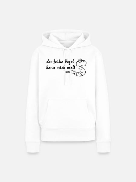 der frühe vogel - Frauen Premium Bio Hoodie - Weiß