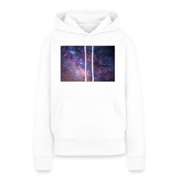 Weltall - Frauen Premium Bio Hoodie - Weiß - Vorne - Julia (174cm)