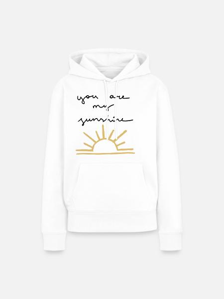 sunshine - Frauen Premium Bio Hoodie - Weiß