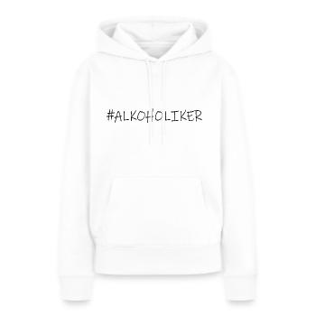 Alkohol - Alkoholiker - Frauen Premium Bio Hoodie - Weiß - Vorne - Julia (174cm)