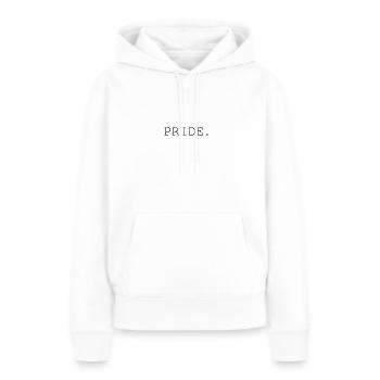 fierté - Sweat à capuche Premium bio Femme - blanc - Devant - Julia (174cm)