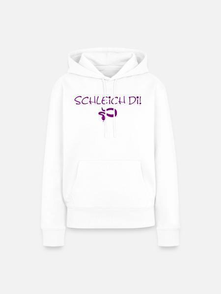 Schleich di - violett - Frauen Premium Bio Hoodie - Weiß