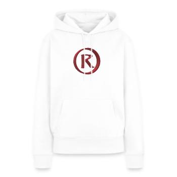 marque déposée - Sweat à capuche Premium bio Femme - blanc - Devant - Julia (174cm)