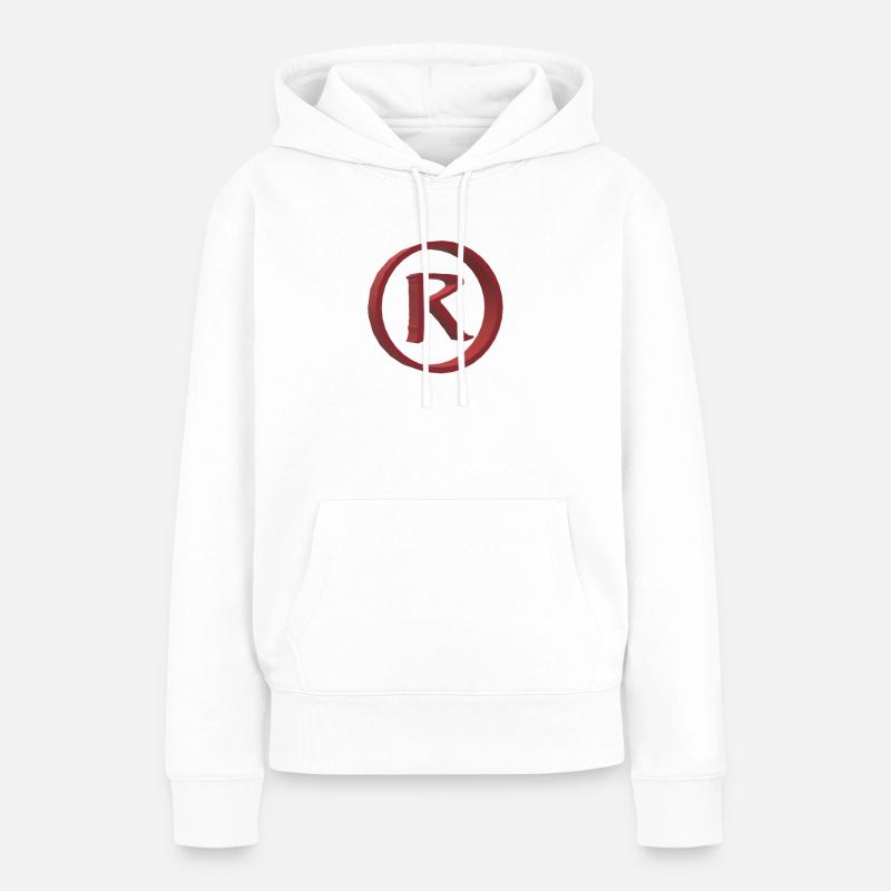 marque déposée - Sweat à capuche Premium bio Femme - blanc