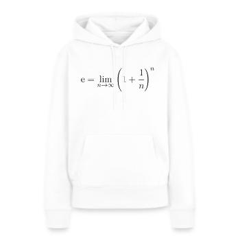 Eulersche Zahl - Frauen Premium Bio Hoodie - Weiß - Vorne - Julia (174cm)