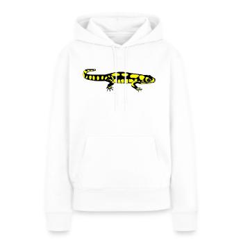 Salamander - Frauen Premium Bio Hoodie - Weiß - Vorne - Julia (174cm)