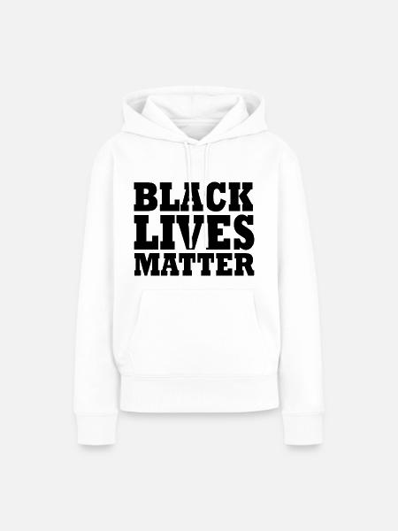 Black lives matter - Frauen Premium Bio Hoodie - Weiß