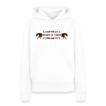 quarterhorse - Frauen Premium Bio Hoodie - Weiß - Vorne - Julia (174cm)