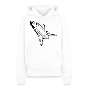Navette spatiale Astronaute NASA Spaceflight - Sweat à capuche Premium bio Femme - blanc - Devant - Julia (174cm)