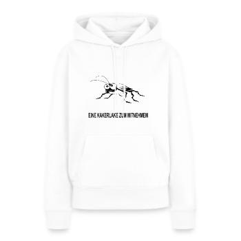 Eine Kakerlake - Frauen Premium Bio Hoodie - Weiß - Vorne - Julia (174cm)