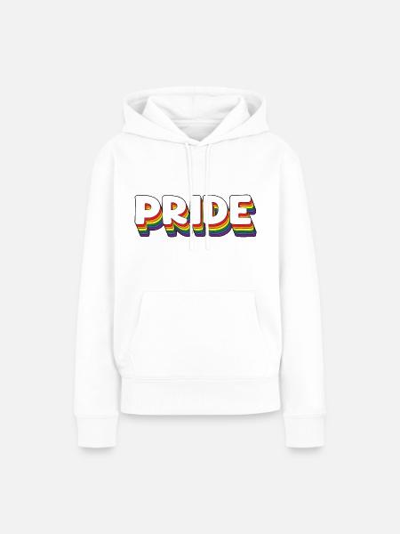 LGBTQ Regenbogen Pride - Frauen Premium Bio Hoodie - Weiß