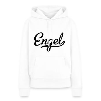 ANGE - Sweat à capuche Premium bio Femme - blanc - Devant - Julia (174cm)