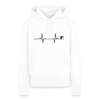 DIY - DIY das Beste - Frauen Premium Bio Hoodie - Weiß - Vorne - Julia (174cm)