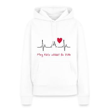 2541614 10819764 Koeln - Frauen Premium Bio Hoodie - Weiß - Vorne - Julia (174cm)