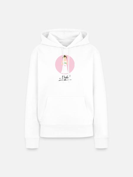 bride - Frauen Premium Bio Hoodie - Weiß