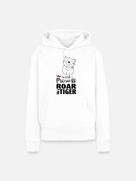 Stubentiger - Frauen Premium Bio Hoodie - Weiß