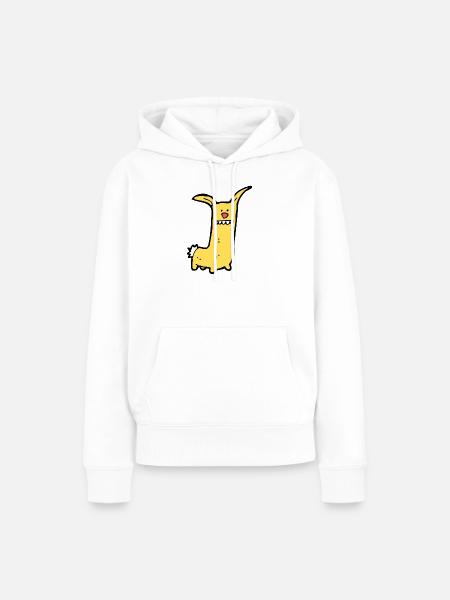 Lustiges Comic Tier - Frauen Premium Bio Hoodie - Weiß