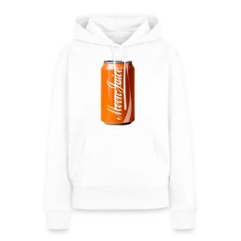 Jus de lune - Sweat à capuche Premium bio Femme - blanc - Devant - Julia (174cm)