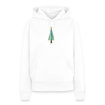 Frohe weihnachten Frohe weihnachten Frohe weihnach - Frauen Premium Bio Hoodie - Weiß - Vorne - Julia (174cm)