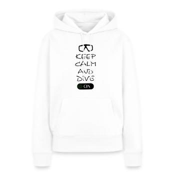 Diving Tauchen Taucherbrille - Frauen Premium Bio Hoodie - Weiß - Vorne - Julia (174cm)