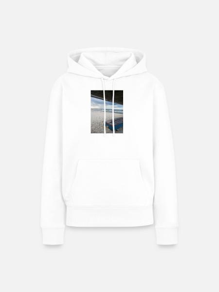 chillen an der Ostsee - Frauen Premium Bio Hoodie - Weiß