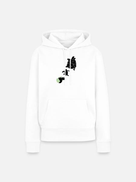 Schildkröte - Frauen Premium Bio Hoodie - Weiß