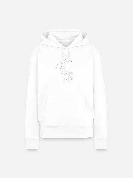 Meerjungfrau Mermaid - Frauen Premium Bio Hoodie - Weiß