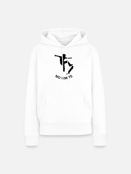 No Limits – Skateboard Dreams - Frauen Premium Bio Hoodie - Weiß