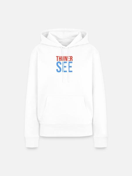 Thunersee Souvenir T-Shirt - Frauen Premium Bio Hoodie - Weiß