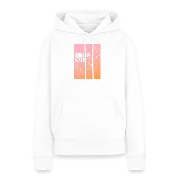 Hibiskus Individuelles Blumendesign - Frauen Premium Bio Hoodie - Weiß - Vorne - Julia (174cm)