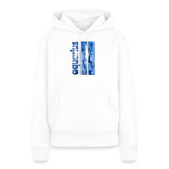 Sternzeichen Wassermann - Frauen Premium Bio Hoodie - Weiß - Vorne - Julia (174cm)