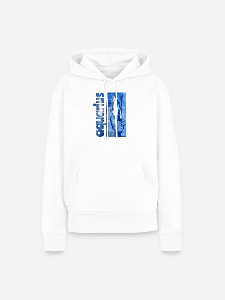 Sternzeichen Wassermann - Frauen Premium Bio Hoodie - Weiß