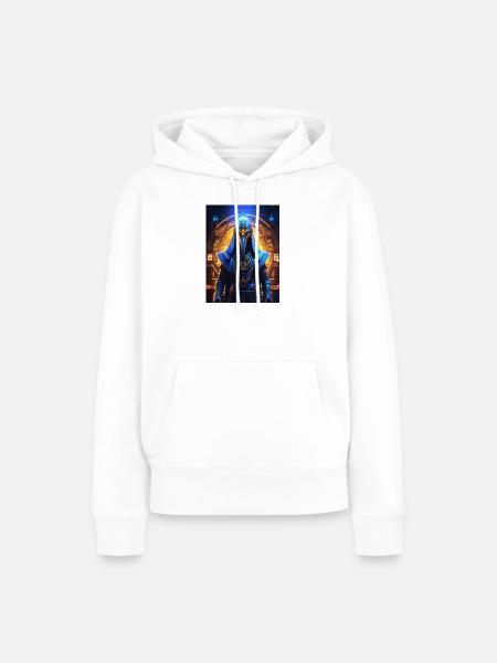 Thoth – Der Schriftgelehrte der Sterne - Frauen Premium Bio Hoodie - Weiß
