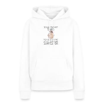May I be the big sister - Women’s Premium Organic Hoodie - white - Front - Julia (174cm)