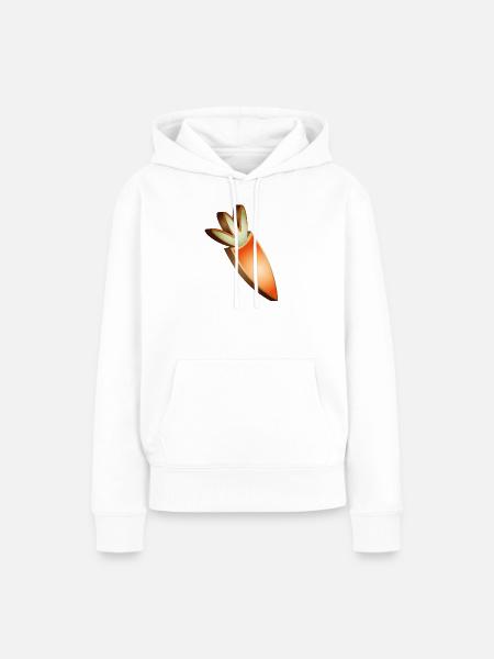 Karotten-Plätzchen im Osterdesign - Frauen Premium Bio Hoodie - Weiß