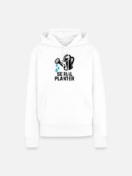 Planter-Serie Gärtner-Humor - Frauen Premium Bio Hoodie - Weiß
