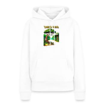 Jaguar-Gebiet – Hügelwald - Frauen Premium Bio Hoodie - Weiß - Vorne - Julia (174cm)