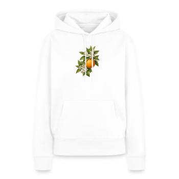 Illustration botanique des oranges dans le style vintage - Sweat à capuche Premium bio Femme - blanc - Devant - Julia (174cm)
