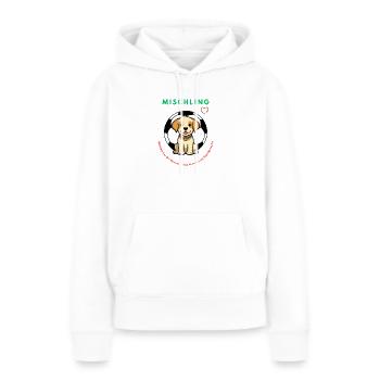 Mischling Design 2 - Frauen Premium Bio Hoodie - Weiß - Vorne - Julia (174cm)