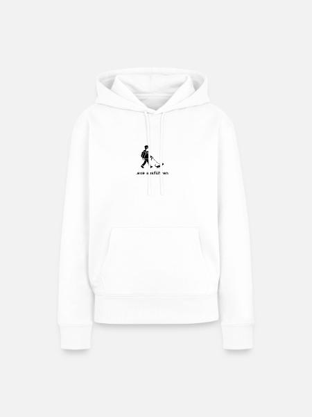 .exe ausführen ADMIN Pixel Art - Frauen Premium Bio Hoodie - Weiß