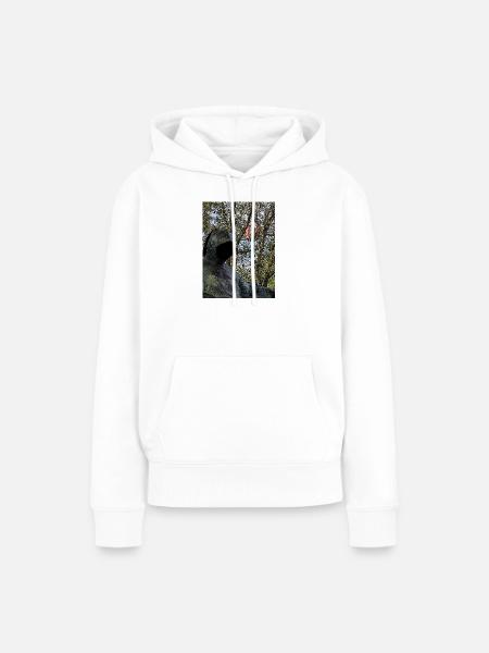 Anonimusz, Anonymus Gedanken - Frauen Premium Bio Hoodie - Weiß